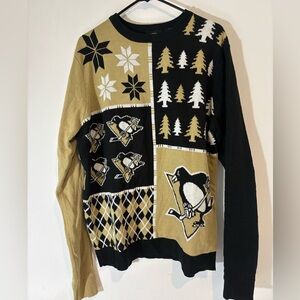 NHL Pittsburgh Penguins Mens XL Pullover Sweater Holiday Christmas Casual Hockey